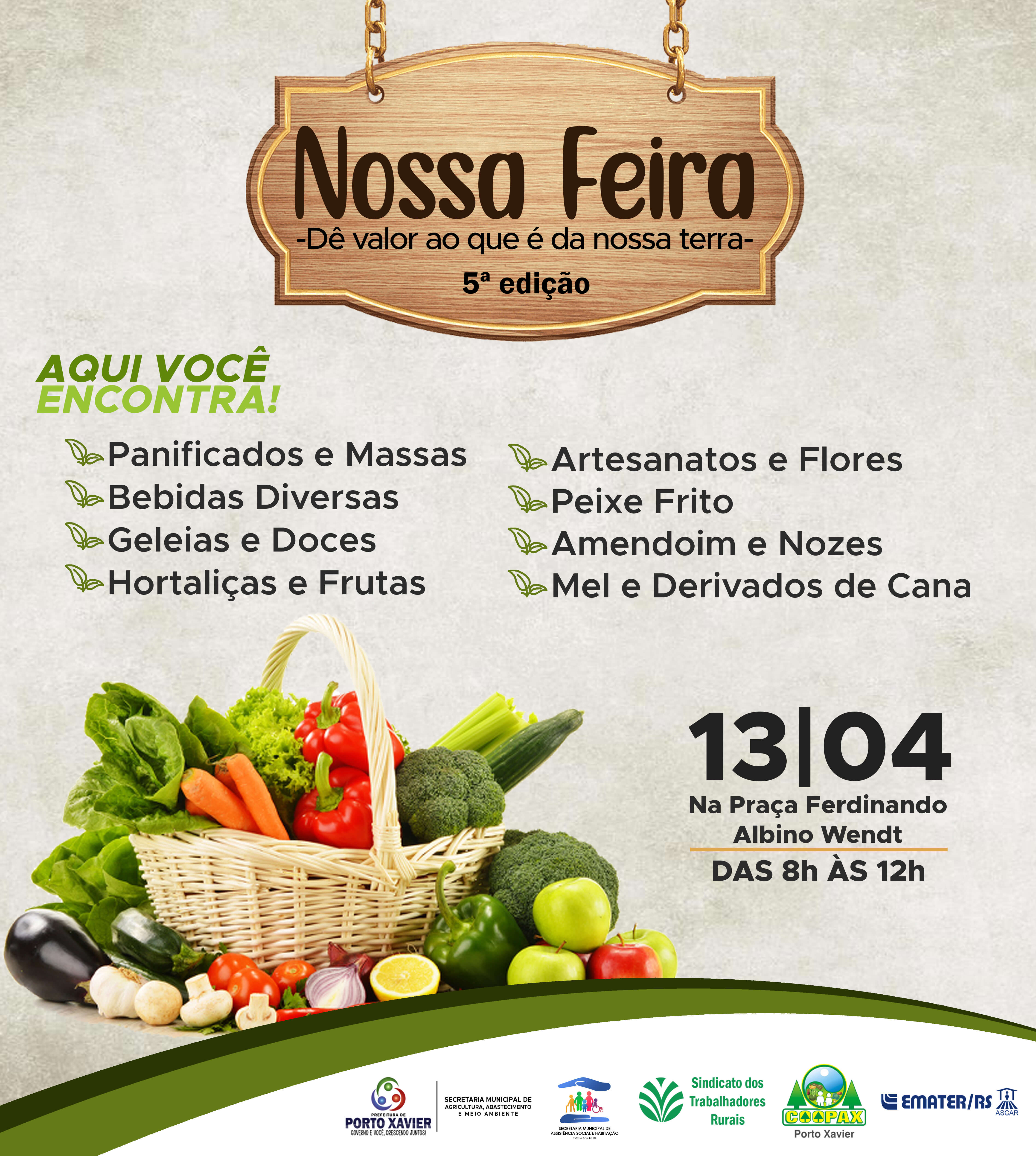VEM AÍ A 5ª EDIÇÃO DA NOSSA FEIRA!